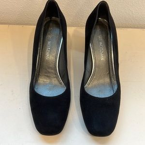 Stuart Weitzman Black Suede Pumps